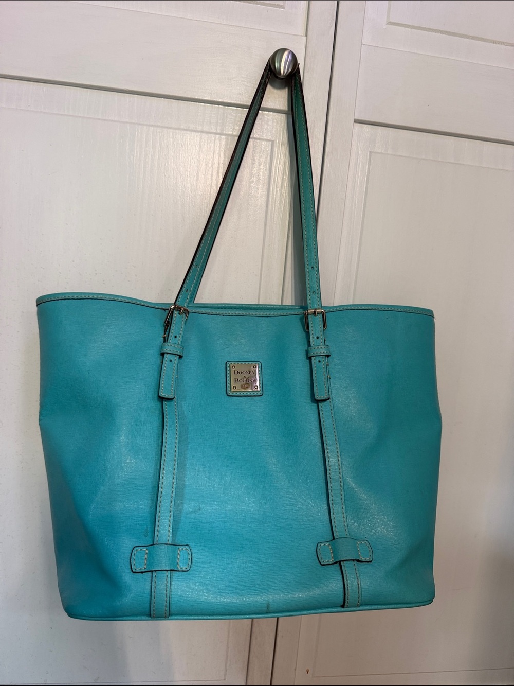 Dooney & Bourke Turquoise Leather Tote